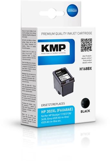 Picture of KMP H168BX ink cartridge black compatible with HP F6U68AE