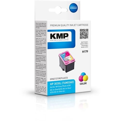 Attēls no KMP H179 ink cartridge 3-colors compatible mit HP T6N03AE 303 XL