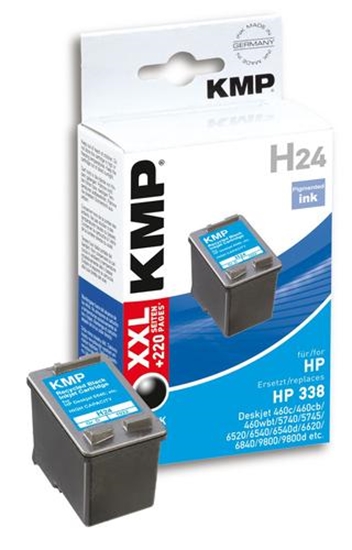 Picture of KMP H24 ink cartridge black compatible with HP C 8765 E