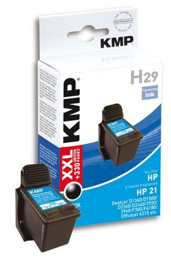 Picture of KMP H29 ink cartridge black compatible with HP C 9351 AE