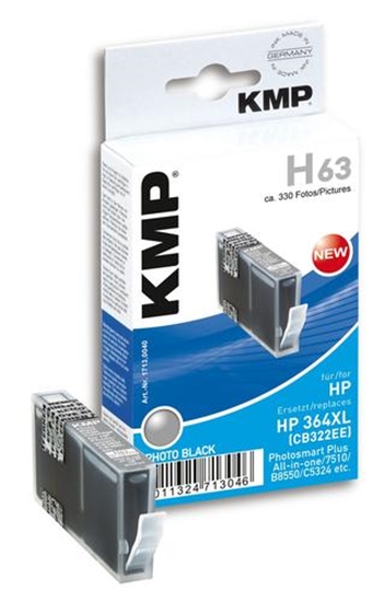 Picture of Tusz KMP KMP H63 ink cartridge photo sw comp. w. HP CB 322 EE No. 364 XL - 1713,0040