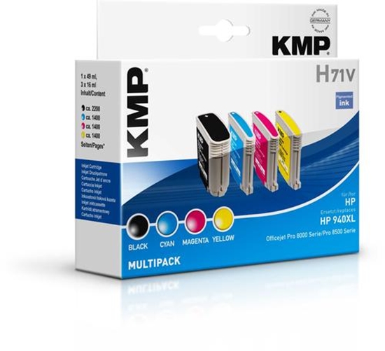 Picture of KMP H71V Promo Pack   BK/C/M/Y comp. w. HP No. 940 XL