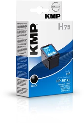 Изображение KMP H75 ink cartridge black compatible with HP CH 563 EE