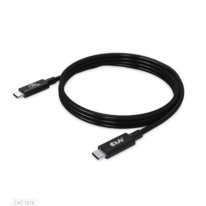 Изображение CLUB3D USB4 Gen3x2 Type-C Bi-Directional Cable 8K60Hz, Data 40Gbps, PD 240W(48V/5A) EPR M/M 1m / 3.28ft
