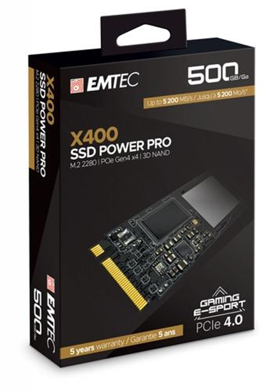 Picture of EMTEC SSD 500GB 3D NAND Phison  2,5" (6.3cm) NVME X400