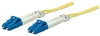 Picture of Intellinet Fiber Optic Patch Cable, OS2, LC/LC, 2m, Yellow, Duplex, Single-Mode, 9/125 µm, LSZH, Fibre, Lifetime Warranty, Polybag