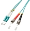 Attēls no Lindy 1.0m OM3 LC - ST Duplex fibre optic cable 1 m Turquoise