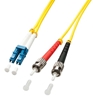 Picture of Lindy 1m LC/ST fibre optic cable Multicolour, Yellow