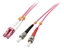 Attēls no Lindy 46354 fibre optic cable 10 m LC ST OM4 Pink