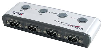 Attēls no Lindy USB to 4 Port Serial Converter