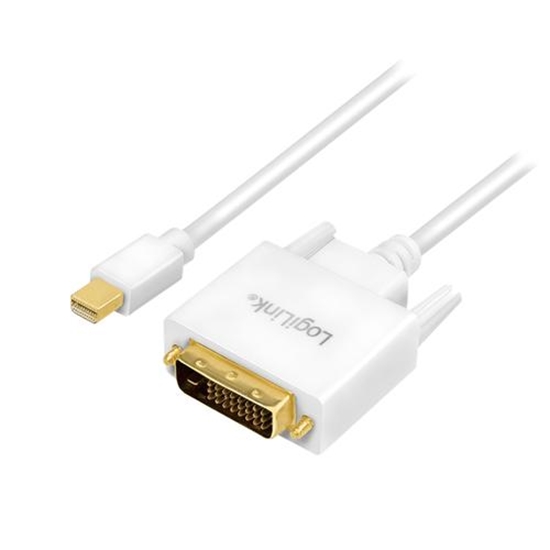 Picture of Kabel LogiLink DisplayPort Mini - DVI-D 1.8m biały (CV0137)