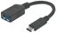 Attēls no Manhattan USB-C to USB-A Cable, 15cm, Male to Female, Black, 5 Gbps (USB 3.2 Gen1 aka USB 3.0), 3A (fast charging), IF-Certified, Equivalent to USB31CAADP, SuperSpeed USB, Lifetime Warranty, Polybag
