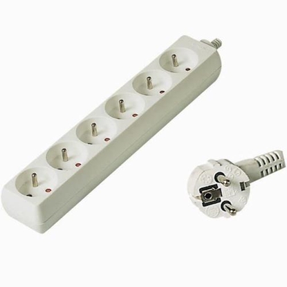 Picture of PremiumCord PP6-07 power extension 7 m 6 AC outlet(s) White