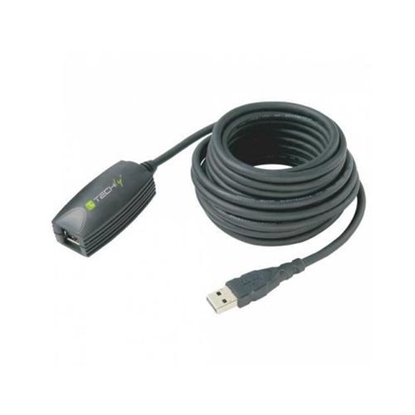 Изображение Kabel USB Techly USB-A - USB-A 5 m Czarny (ICUR3050)