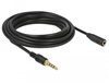 Picture of Delock Stereo Jack Extension Cable 3.5 mm 4 pin male to female 5 m black