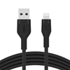 Picture of Belkin Flex Lightning/USB-A 1m mfi cert., black CAA008bt1MBK