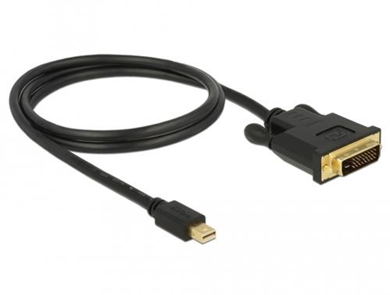 Picture of Delock Cable mini Displayport 1.1 male > DVI 24+1 male 1 m