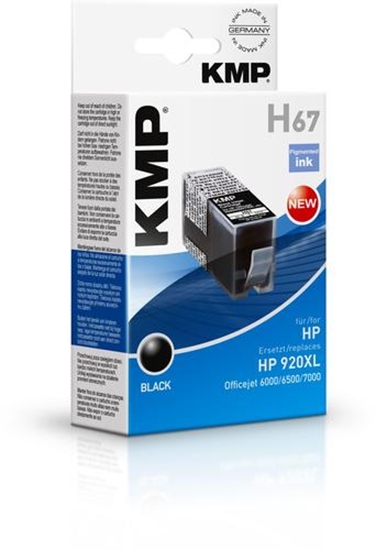 Picture of KMP H67 ink cartridge black comp. w. HP CD 975 AE No. 920 XL