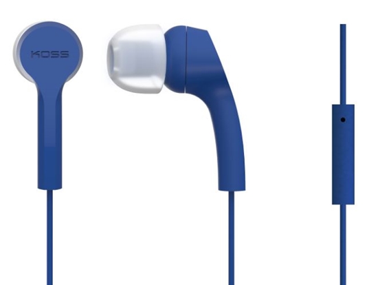 Изображение Koss | Headphones | KEB9iB | 3.5mm (1/8 inch) | In-ear | Microphone | Blue