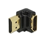 Picture of Delock Adapter High Speed HDMI with Ethernet â HDMI-A female  HDMI-A male 4K 90 angled down black