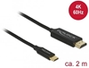 Picture of Delock USB cable Type-C to HDMI (DP Alt Mode) 4K 60 Hz 2 m coaxial