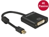 Picture of Delock Adapter mini Displayport 1.2 male  DVI female 4K Passive black