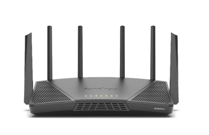 Picture of Synology RT6600ax Router WiFi6 1xWAN 3xGbE 1x2.5Gb wireless router Tri-band (2.4 GHz / 5 GHz / 5 GHz) Black