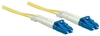 Picture of Intellinet Fiber Optic Patch Cable, OS2, LC/LC, 2m, Yellow, Duplex, Single-Mode, 9/125 µm, LSZH, Fibre, Lifetime Warranty, Polybag