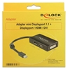 Picture of Adapter mini Displayport 1.1 male - Displayport / HDMI / DVI female Passive black