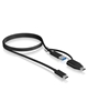 Picture of ICY BOX IB-CB034 USB cable 1 m USB 3.2 Gen 2 (3.1 Gen 2) USB C USB A Black