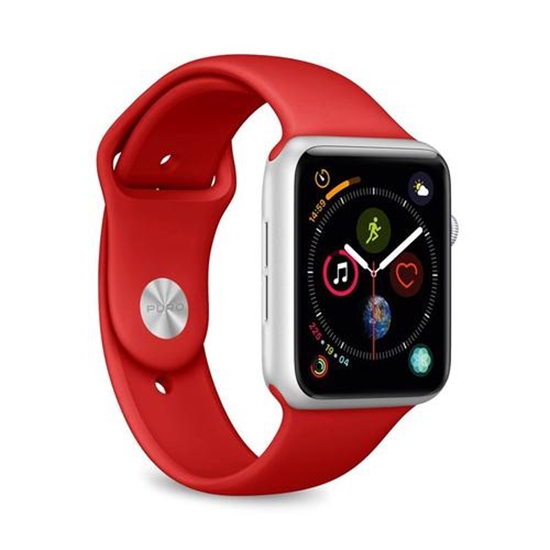 Picture of Puro PURO ICON Apple Watch Band - Elastyczny pasek sportowy do Apple Watch 42 / 44 mm (S/M & M/L) (Czerwony)