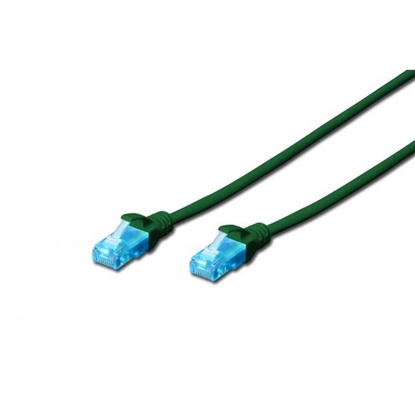 Attēls no Patch cord U/UTP kat.5e PVC 10m Zielony 