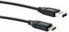 Изображение Kabel USB Schwaiger USB-A - USB-C 0.5 m Czarny (LK050C 533)