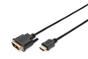 Picture of Kabel adapter HDMI Standard 1080p 60Hz FHD Typ HDMI A/DVI-D (18+1) M/M 5m Czarny 