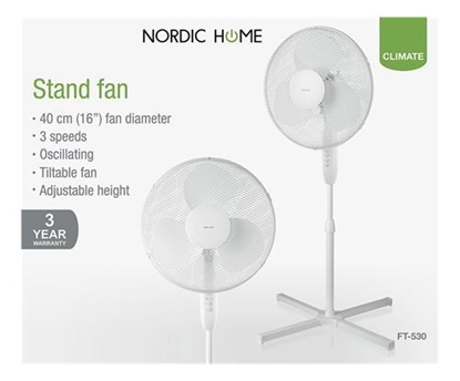 Attēls no Deltaco FT-530 household fan White