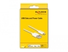 Picture of Delock USB data and power cable for iPhone™, iPad™, iPod™ white 1 m