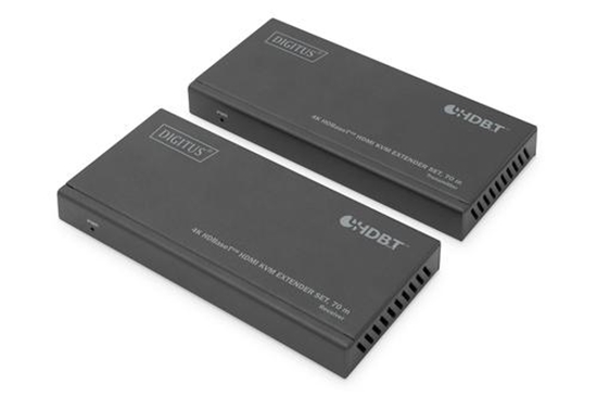 Изображение DIGITUS 4K HDBaseT 1x4 HDMI KVM Extender Set, 70m