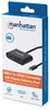 Изображение Manhattan USB-C to HDMI and USB-C (inc Power Delivery), 4K@60Hz, 19.5cm, Black, Power Delivery to USB-C Port (60W), Equivalent to CDP2HDUCP, Male to Females, Lifetime Warranty, Retail Box