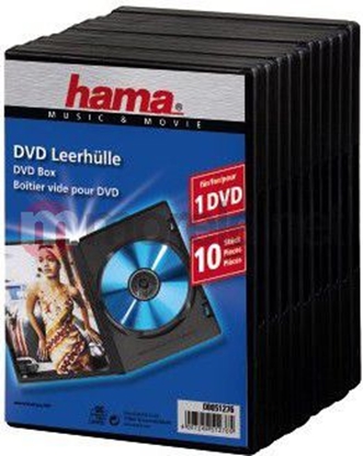 Изображение 1x10 Hama DVD-Jewel Case black                      51276