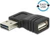 Изображение Delock Adapter EASY-USB 2.0-A male > USB 2.0-A female angled left / right