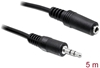 Изображение Delock Extension Cable Audio Stereo jack 3.5 mm male  female 5 m