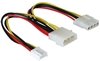 Picture of Delock Y-cable power Molex 4pin male  Molex 4pin female + 3Â½ FDD