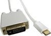 Picture of Kabel DisplayPort Alternate mode | USB 3.1 typC męski / DVI     męski | 4Kx2K | 1m