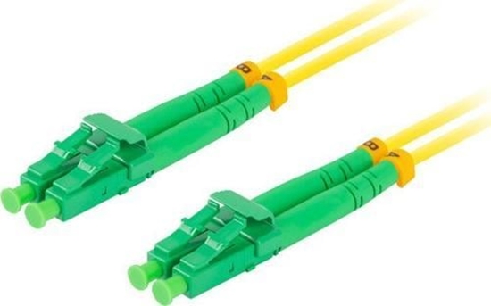 Picture of Patchcord światłowodowy Sm Lc/Apc-Lc/Apc Duplex 3.0Mm 3M żółty