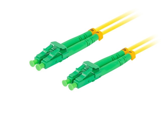 Изображение Patchcord światłowodowy Sm Lc/Apc-Lc/Apc Duplex 3.0Mm 1M żółty