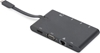 Picture of DIGITUS Dockingstation USB3.0/C  9xBu Universal Travel sw