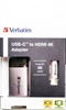 Picture of Verbatim USB-C auf HDMI Adapter 4K 10cm Cable             49143