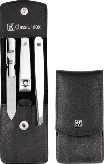 Picture of Zwilling CLASSIC INOX Neat's leather case, black, 3 pc