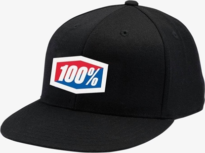 Attēls no 100% Czapka z daszkiem 100% OFFICIAL J-Fit flexfit hat black roz. L/XL (NEW)