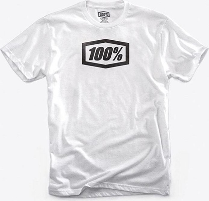 Изображение 100% T-shirt 100% ESSENTIAL krótki rękaw White roz. M (NEW)